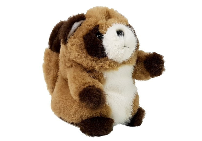 Guaxinim interativo repetidor de palavras peluche