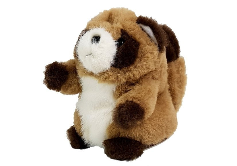 Guaxinim interativo repetidor de palavras peluche