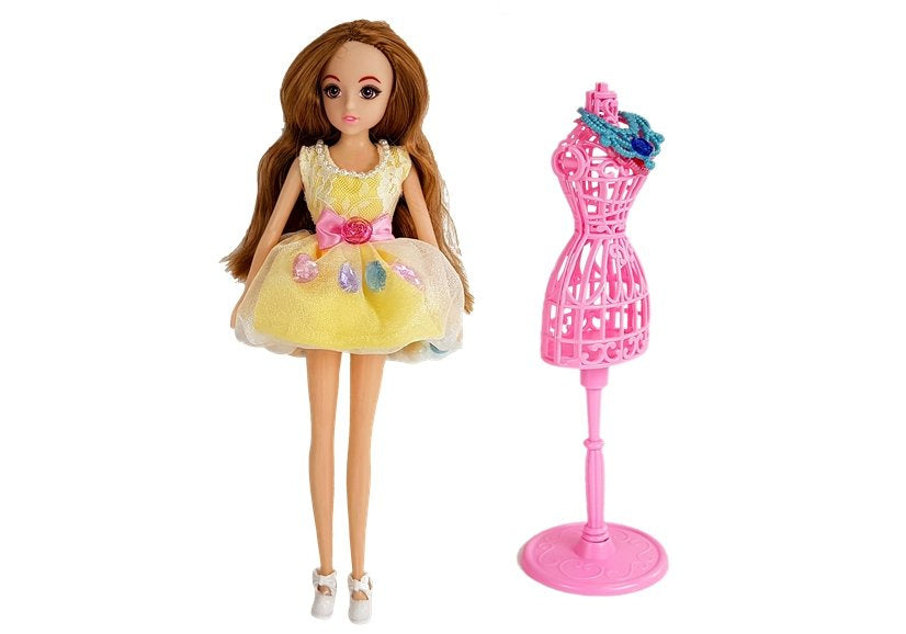 Quarto vestir bonecas com luz espelho 26 cm roupas acessórios