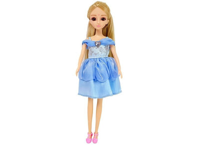 Boneca com conjunto roupas mala acessórios