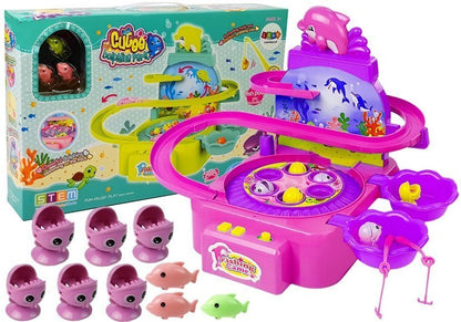 Conjunto pesca rosa