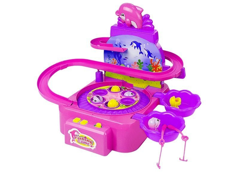 Conjunto pesca rosa