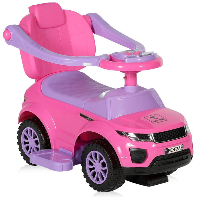 Carro Lorelli Off Road com pega parental pink