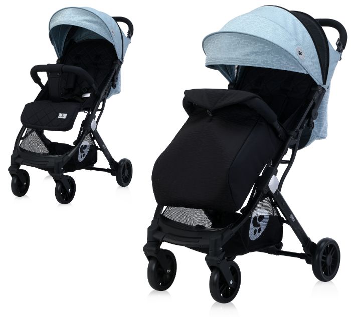 Carrinho de bebé Lorelli Fiorano Black & Silver Blue (0+)