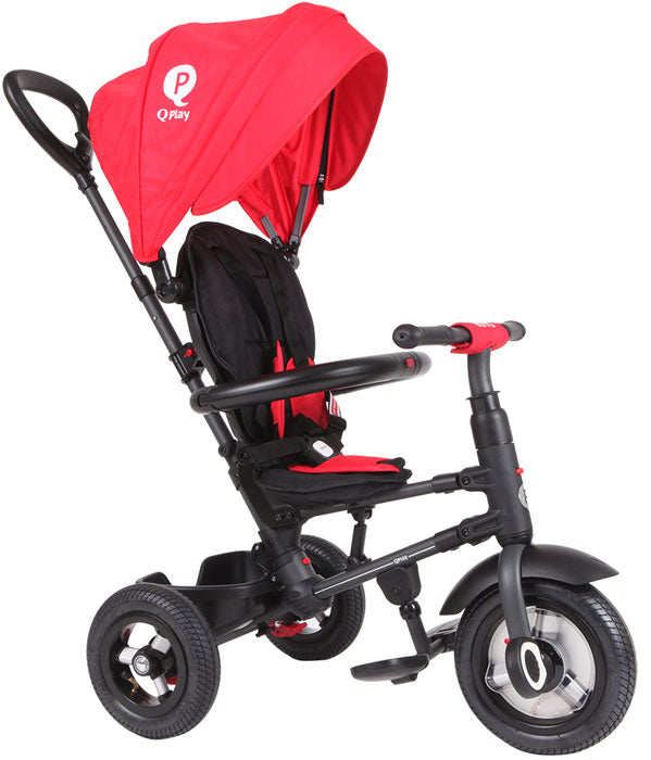 Triciclo com rodas de borracha insufladas a ar QPlay Rito AIR red