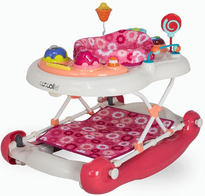 Andador com baloiço Coccolle Inizio Pink