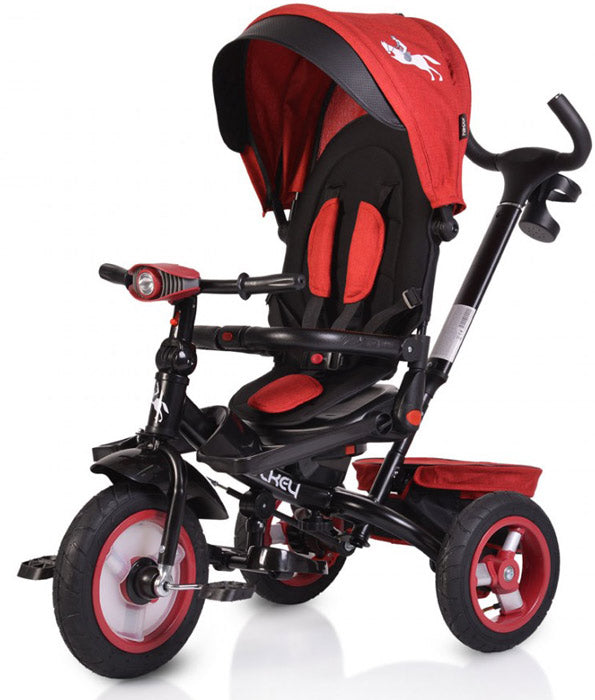 Triciclo com bandeja musical Byox Jockey dark red