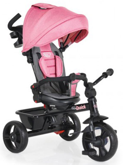 Triciclo Byox rápido com ajuste backrest pink