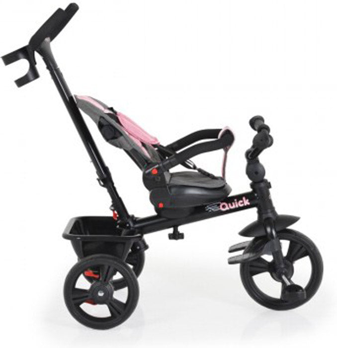 Triciclo Byox rápido com ajuste backrest pink