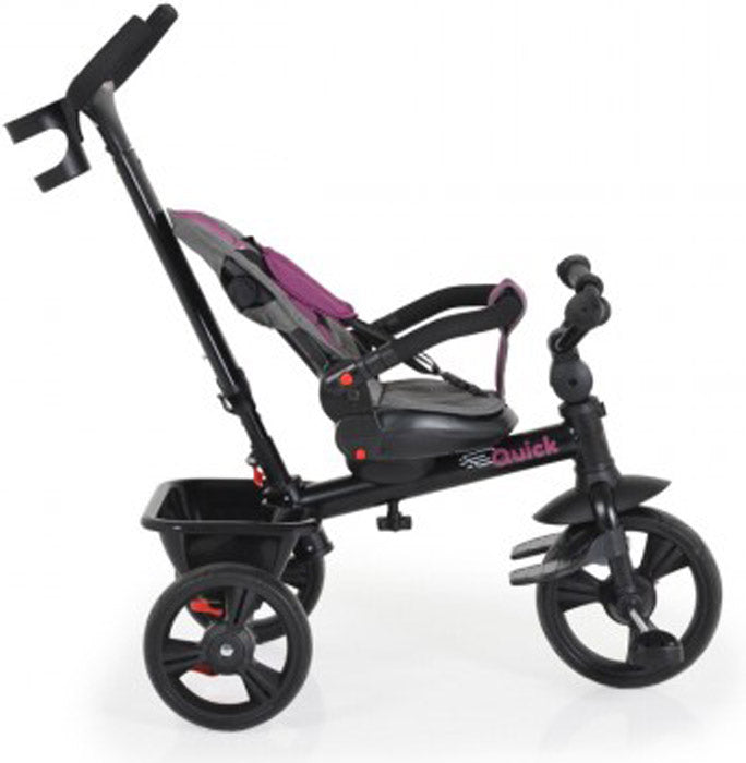 Triciclo Byox rápido com ajuste backrest purple