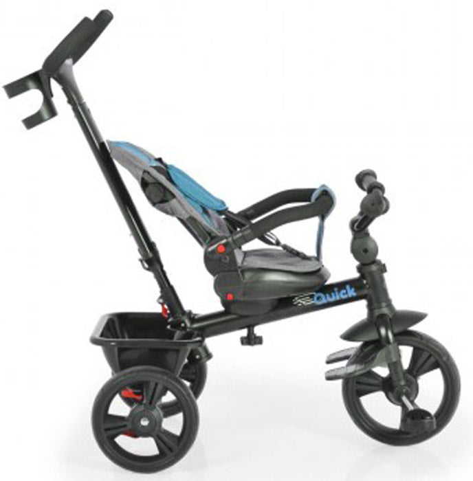 Triciclo Byox rápido com ajuste backrest turquoise