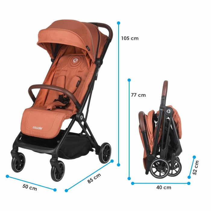 Carrinho de bebé dobragem automática Coccolle Beyla Coral
