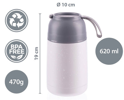 Garrafa térmica para alimentos com suporte silicone 620ml Zopa Mountains