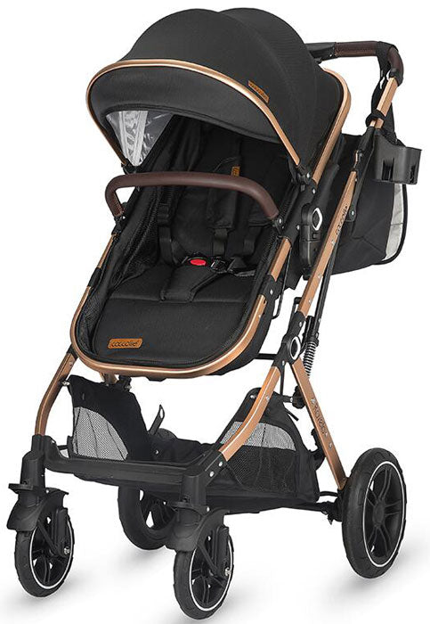 Carrinho de passeio conversã­vel 3 em 1 Cocolle Ravello Diamond Black