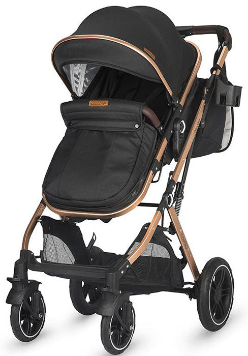 Carrinho de passeio conversã­vel 3 em 1 Cocolle Ravello Diamond Black