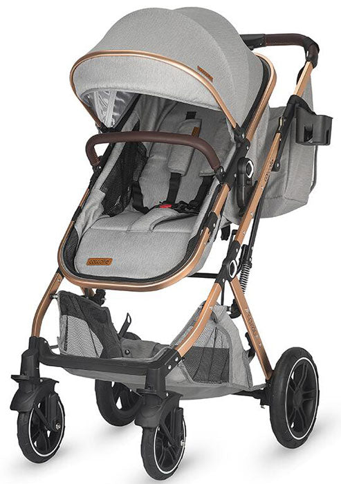 Carrinho de passeio conversã­vel 3 em 1 Cocolle Ravello Moonlit Grey