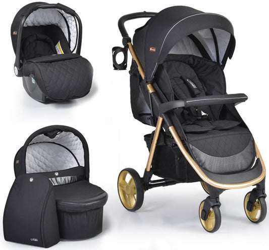 Carrinho de bebé Cangaroo 3 in 1 Noble black