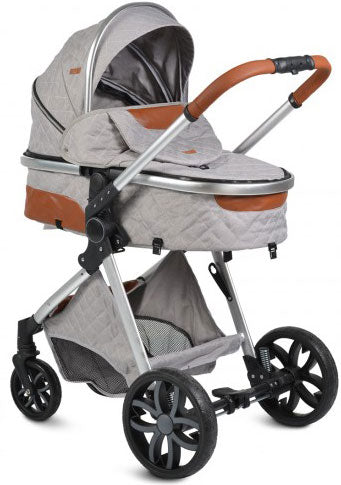 Carrinho de Bebé Trio MONI Alma Light Grey