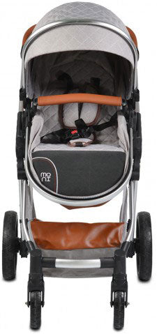 Carrinho de Bebé Trio MONI Alma Light Grey