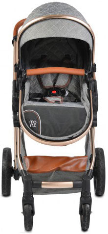 Carrinho de Bebé Trio MONI Alma Dark Grey