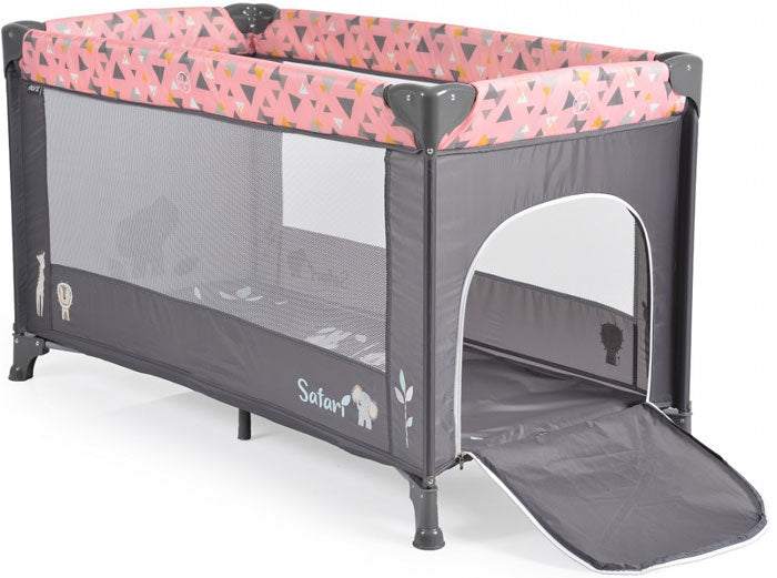 Cama de viagem Moni Safari Pink