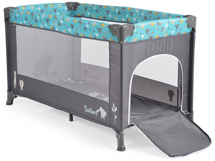 Cama de viagem Moni Safari Turquoise