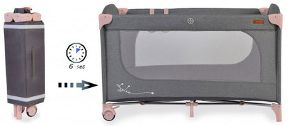 Cama de viagem Cangaroo Skyglow 1 Pink