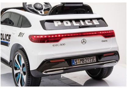 Carro Elétrico Mercedes EQC 400 Polícia White