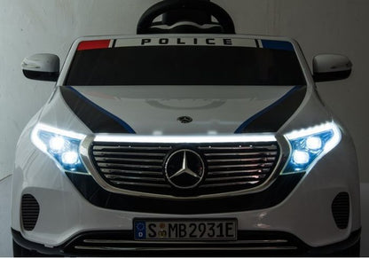 Carro Elétrico Mercedes EQC 400 Polícia White