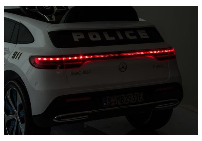 Carro Elétrico Mercedes EQC 400 Polícia White