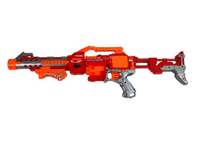 Rifle de dardos espuma com alvo rotativo 66 cm