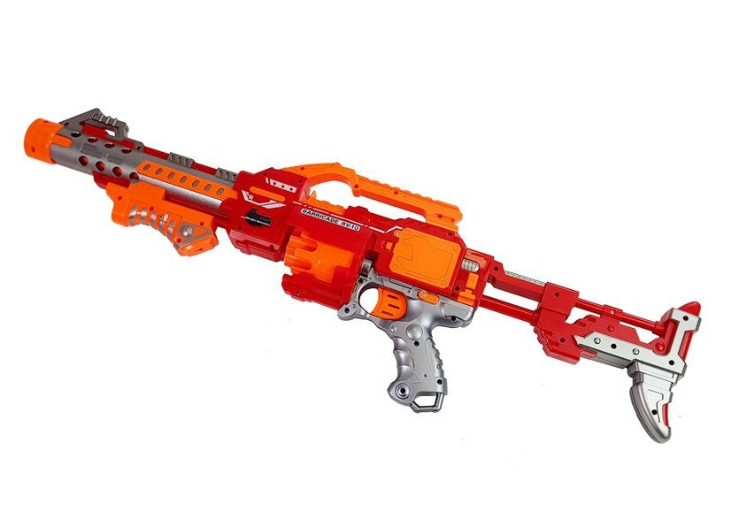 Rifle de dardos espuma com alvo rotativo 66 cm