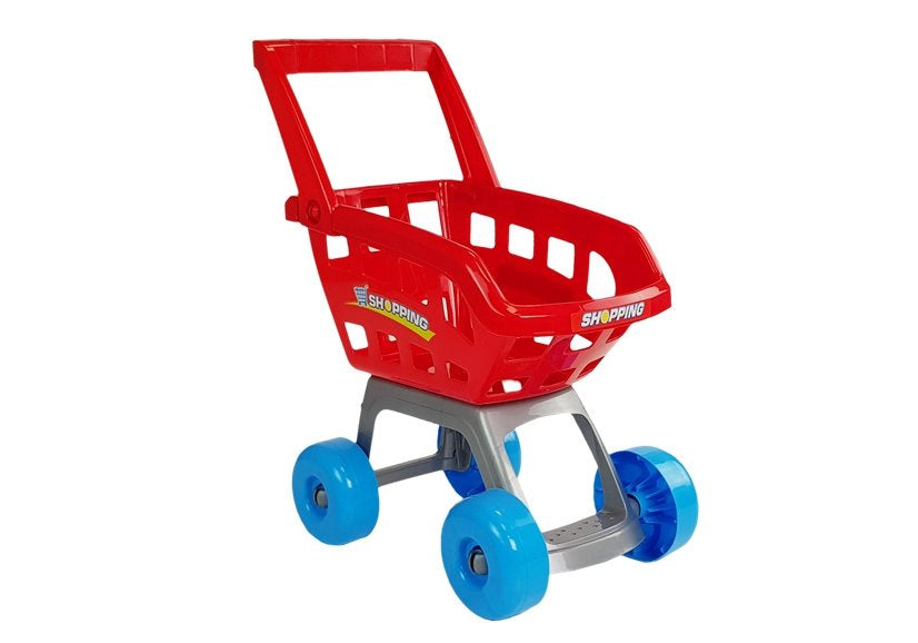 Supermercado com carrinho caixa registadora scanner