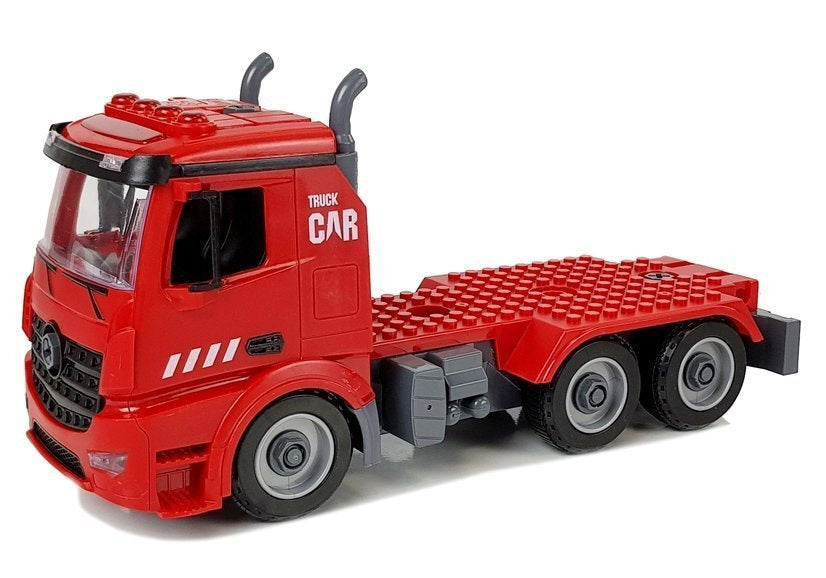 Camião bombeiros DIY 2 em 1 com ferramentas luz som capacete