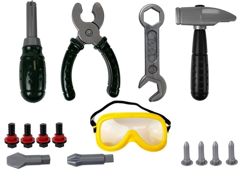 Conjunto ferramentas DIY berbequim óculos capacete