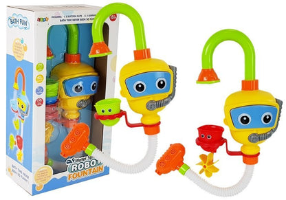 Robot mergulhador cascata água