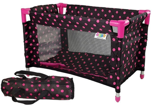 Cama boneca Alice preto rosa