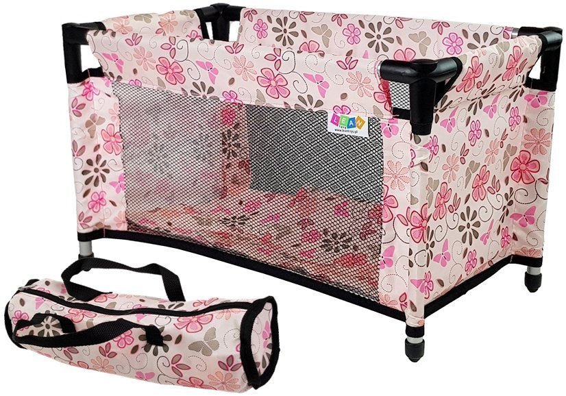 Cama boneca Alice rosa flores