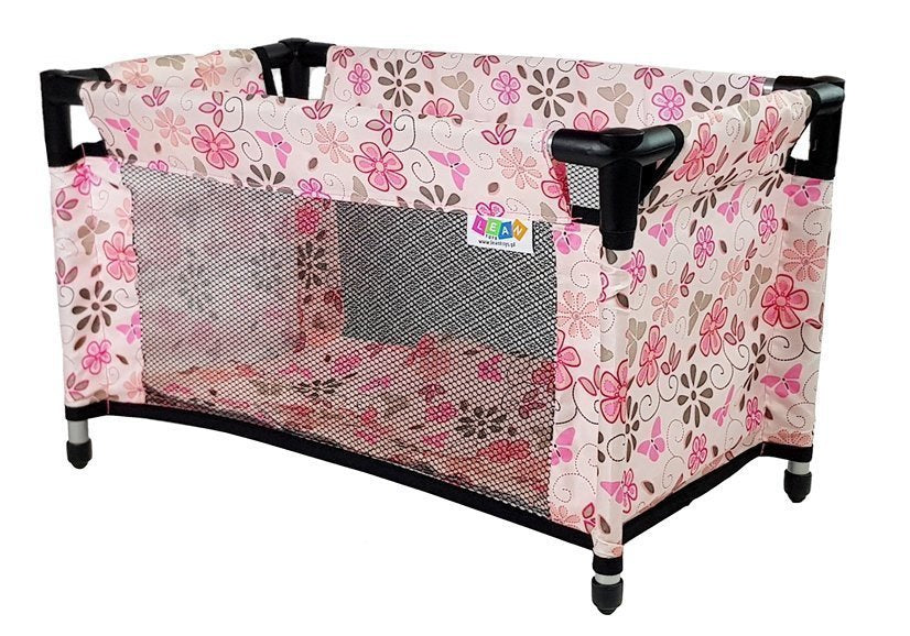 Cama boneca Alice rosa flores