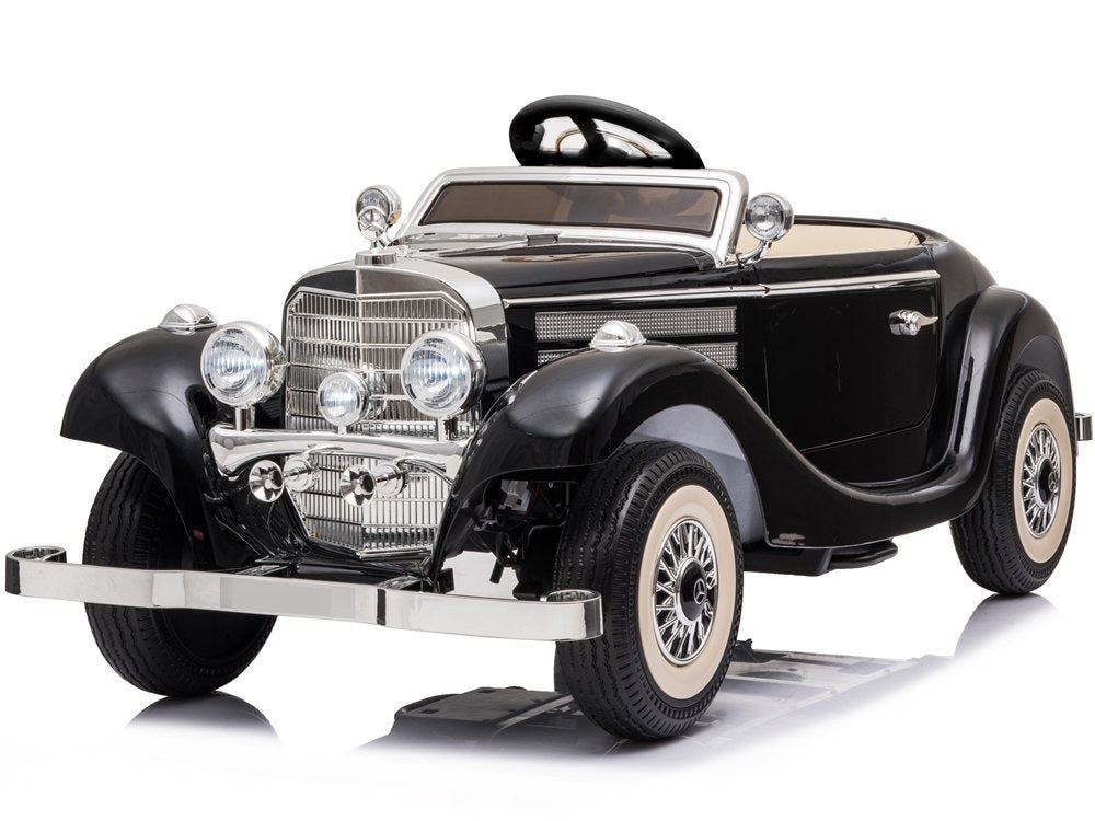 Carro elétrico Mercedes 540K preto