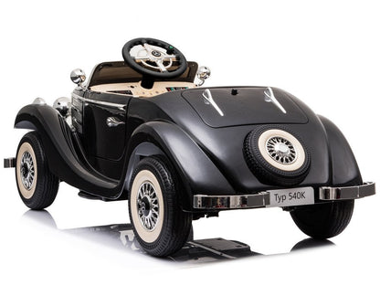 Carro elétrico Mercedes 540K preto