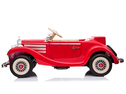Carro elétrico Mercedes 540K vermelho