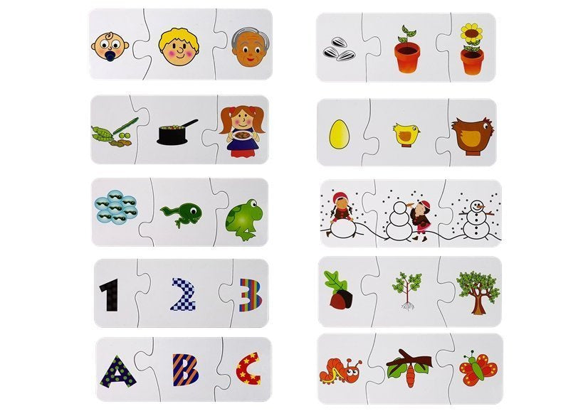 Puzzle educativo aprendizagem 10 ligações