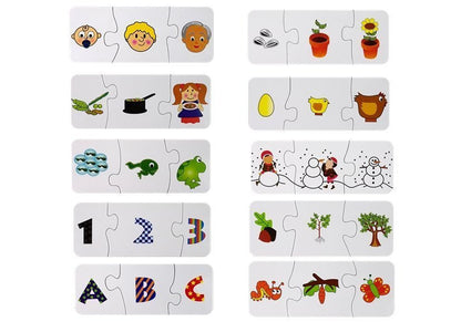 Puzzle educativo aprendizagem 10 ligações