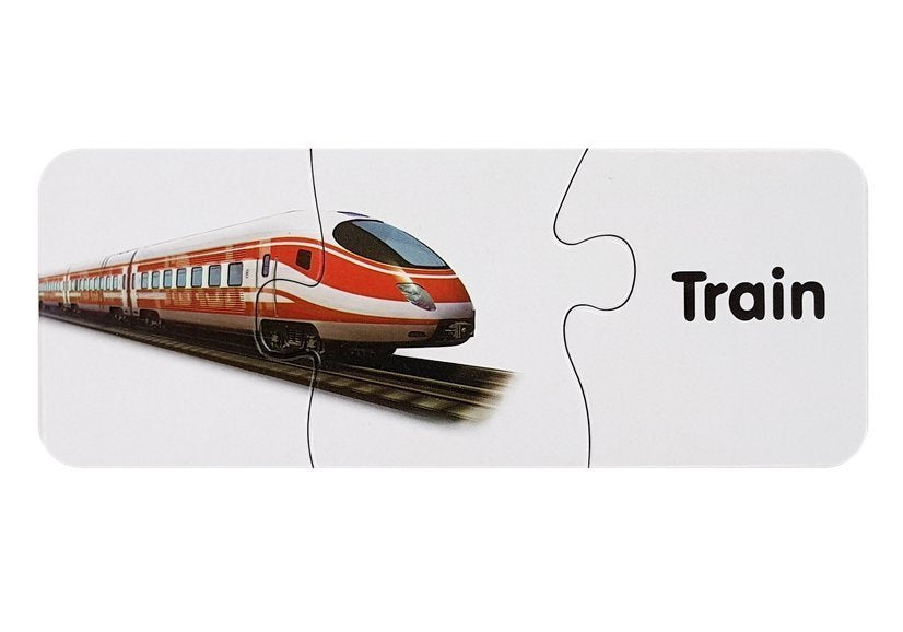Puzzle educativo transportes 10 ligações