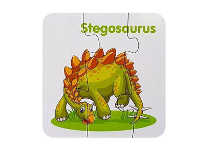 Puzzle educativo dinossauros inglês 10 ligações