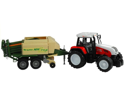 Trator grande com reboque 65 cm