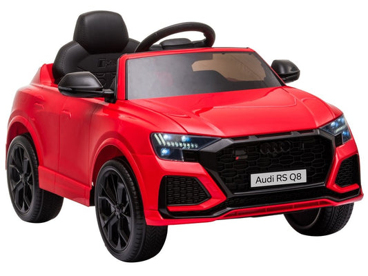 Carro elétrico Audi RS Q8 vermelho