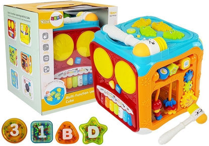 Cubo educativo sorter bebé som luz