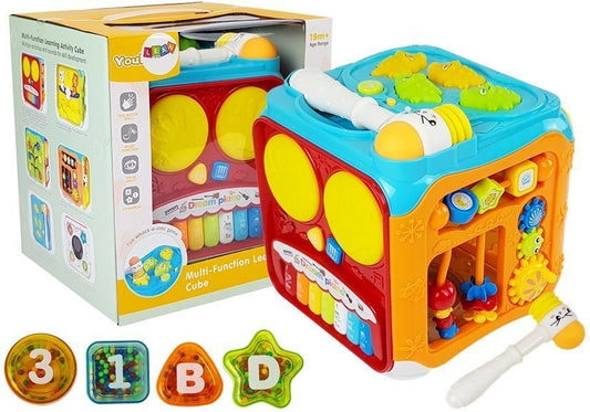 Cubo educativo sorter bebé som luz